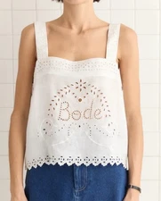 Bode Belvoir Tank. 100% Linen $750. NWT Women’s, Top. Shirt. Pick Size