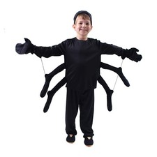 Spider Costume for , Perfect for Halloween, Animal Dress up Party, Black M/5-7Y 