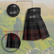 Scottish Outfit Grey Watch Tartan Kilt Set - 07 Pieces Kilt Accessories for Men