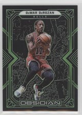 2021-22 Panini Obsidian Electric Etch Green 22/25 DeMar DeRozan #41 hs9