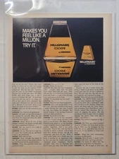 Magazine Advertisement for Millionaire Cologne by Mennen