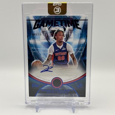 2025-26 Topps 3 -  /15 Ronald Holland II, Game Time Blue Auto GT-RHL /15 (1:31)