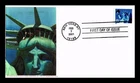 FIRST DAY GG CACHET COVER STATUE OF LIBERTY STAMP ISSUED FEBRUARY 7 2001