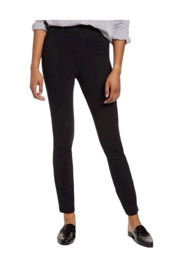 SPANX The Perfect Black Pant Ankle Backseam Skinny Womens Size Small