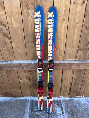 Great SALOMON CROSSMAX Alpine Snow Skis Measuring 47'' Long 120 cm BLUE Finish