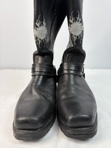 Vintage Harley-Davidson Motorcycle Flame Logo Boots “Black” Harley Davidson Vintage Harley-Davidson Motorcycle Flame  main image 3