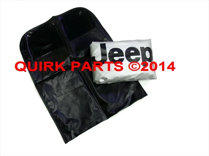 07-18 Jeep Wrangler JK 2 PUERTAS CUBIERTA CABINA PLATEADA REFLECTANTE TÉRMICO CON LOGOTIPO JEEP MOPAR Foto 3 de 4