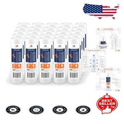 Efficient 5 Micron Water Filter, 25-Pack for High Sediment Removal & Clarity