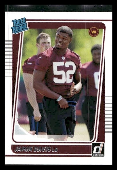 2021 Donruss #337 Jamin Davis Rookie Washington Football Team