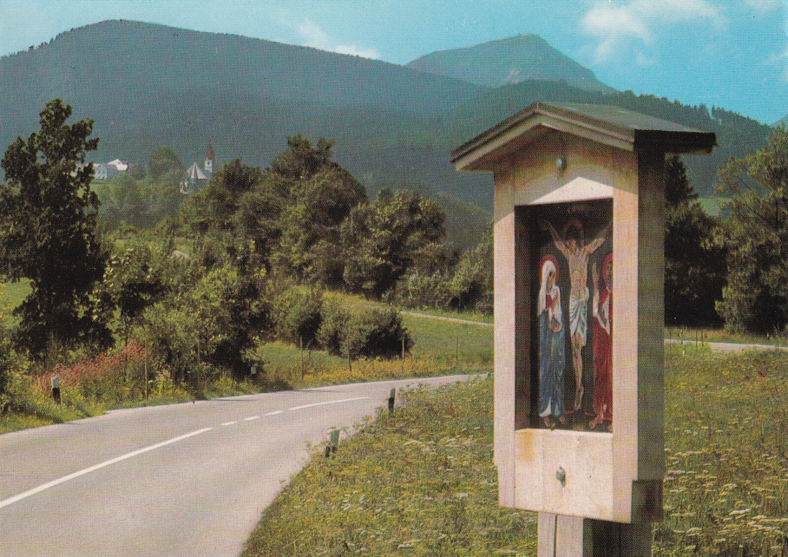 Postkarte - Tafel Schmerzhafter Rosenkranz am Wallfahrtsweg nach Maria Eck (22)