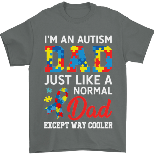 Autismus Dad Autistisch Vatertag Asd Herren 100% Baumwolle - Picture 5 of 102