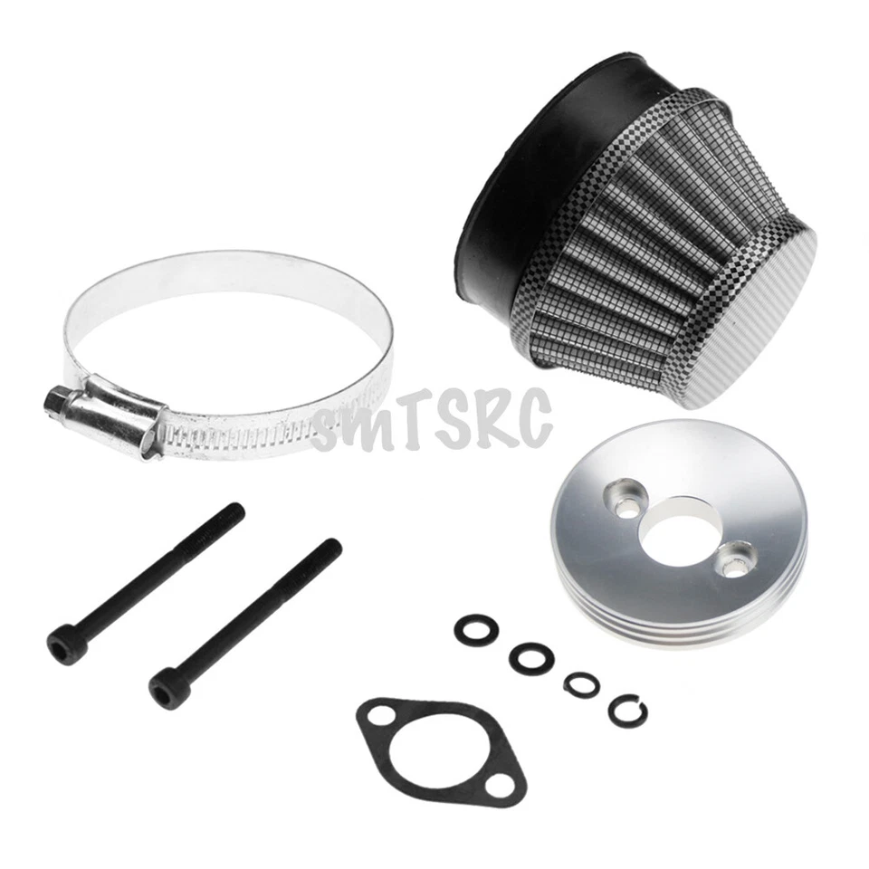 Carbon Fibre Air Filter 1Set For 1/5 HPI ROFUN KM BAJA LT DBXL FG GoPed RedCat - Image 3 of 4