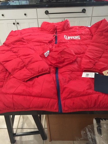 LA Clippers G-III Carl Banks Blitz Full-Zip Packable Jacket Red 6XL NWT $110 - Picture 2 of 5