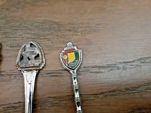Vintage State Collectors Spoons AS IS Souvenir Travel Mini Spoons LOT OF 7 - Picture 4 of 7
