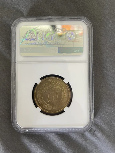 Chile 1970 10 Centesimos Condor animal 196874 combine shipping In NGC holder