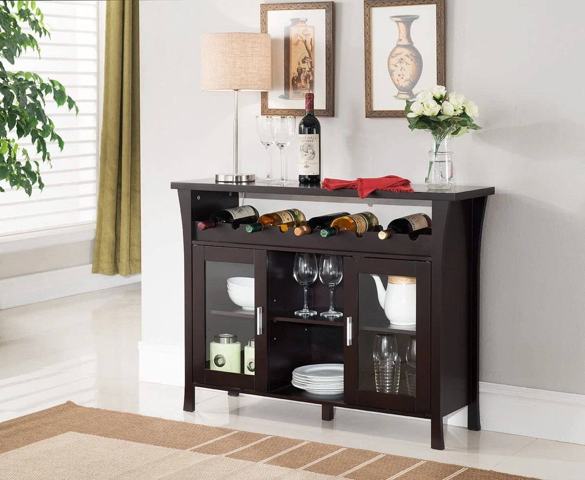 Console table with wine rack deals
