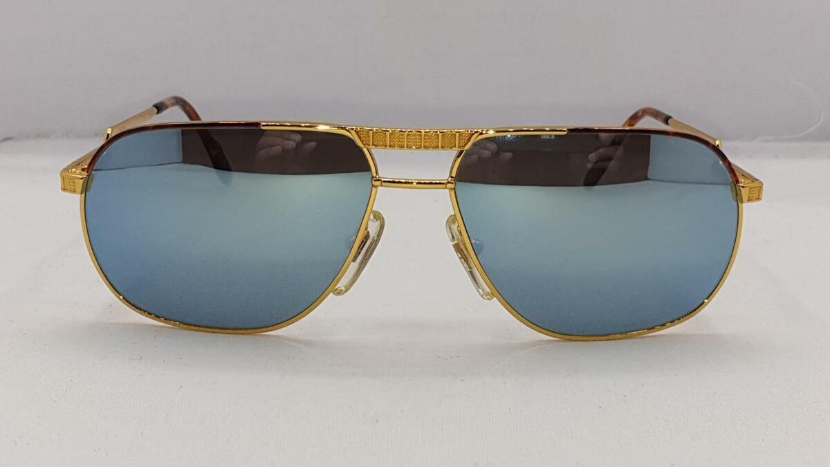 Hilton Exclusive 022 C2 24KT Gold & Havana / Blue Mirror Hilton Exclusive 022 C2 24KT Gold & Havana / Blue Mirror