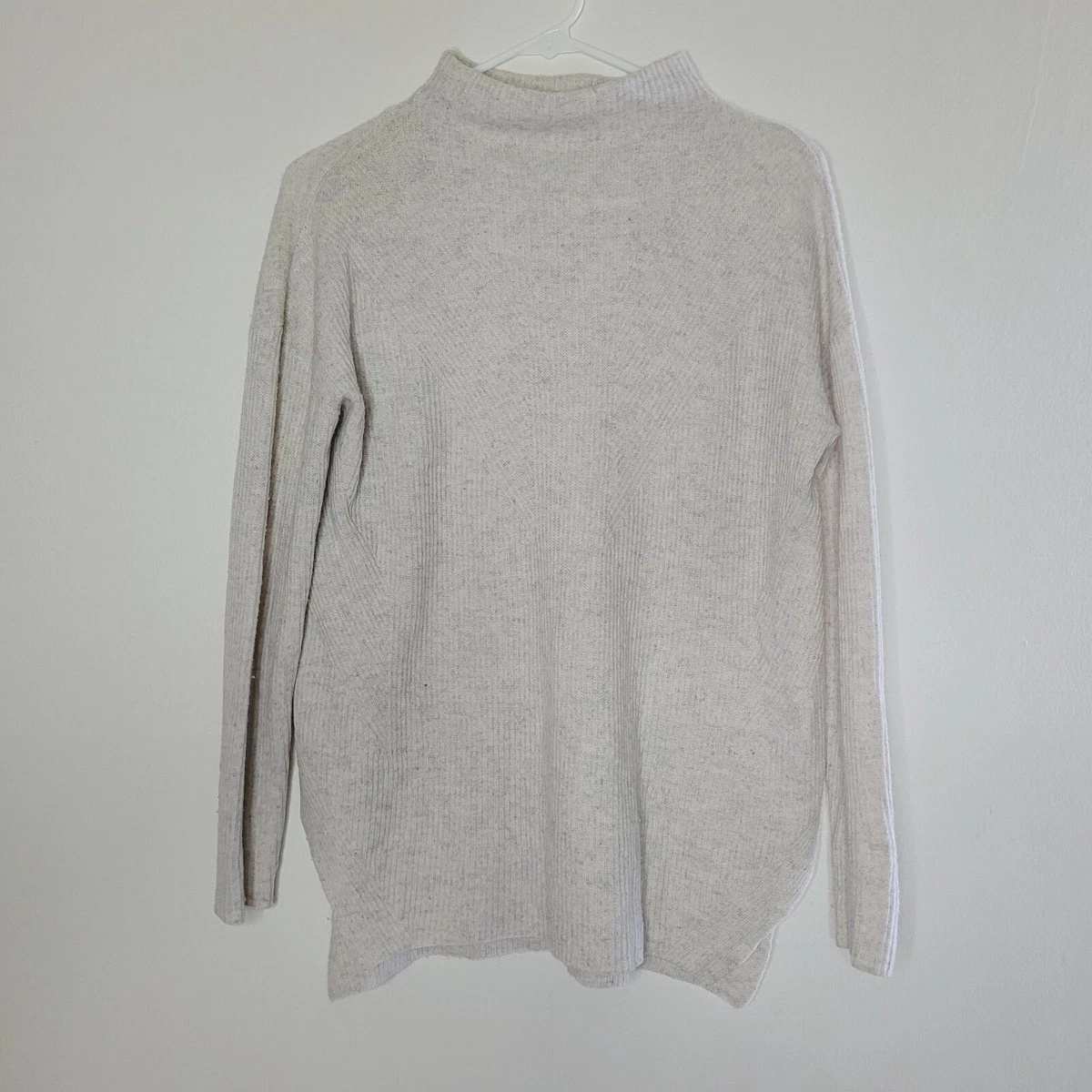 Nanette Lepore Cashmere Sweater Beige Size Small 2 ply 100% Cashmere Mock  Neck | eBay