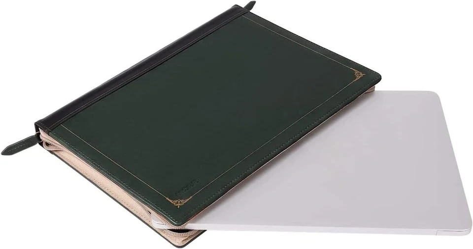 Funda de cuero PU para portátil para MacBook Air Pro 13 14 15 16 pulgadas cubierta vintage Foto 4 de 4