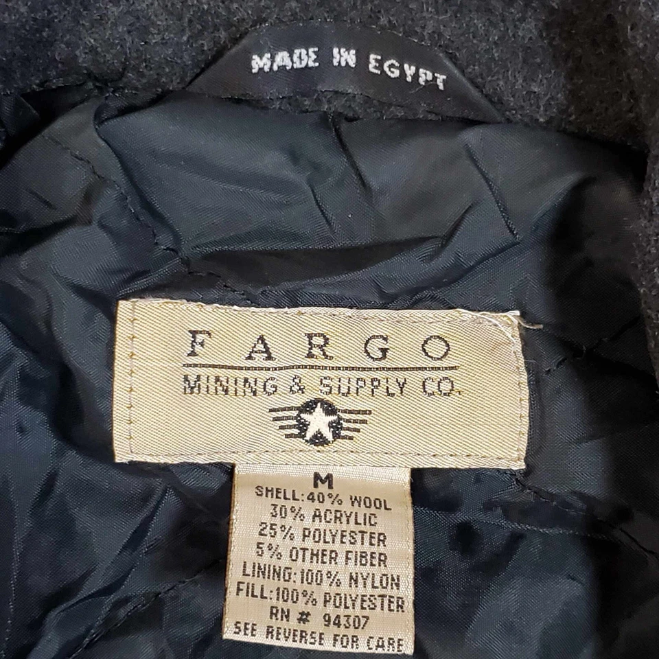 Chaqueta De Colección Fargo Supply Adulto Mediana Cremallera Completa Lana Rara M Foto 2 de 4