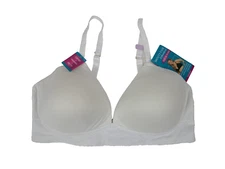 Vanity Fair Women's Effortless Wireless Bra 40D NEW Star White