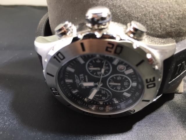 INVICTA Watch Black Rubberized Band Silver Bezel Invicta Pro Diver Automatic Steel Black Rubber Men main image 3