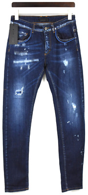 FRANKIE MORELLO LOREDANA DA VINCI GENIUS SKINNY Damen W30 Rissige Jeans