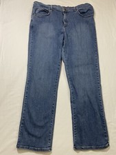 Lee Womens Relaxed Fit Straight Leg Blue Jeans Size 16 M 36X30