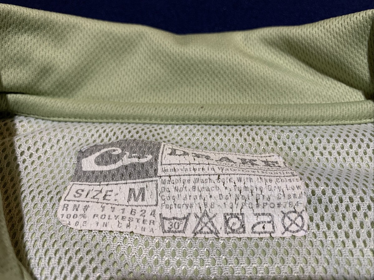 Drake Polo Golf Vented Shirt Green Size Medium | eBay
