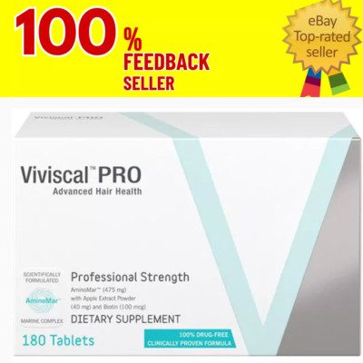 Viviscal Professional Hair Growth Supplement 180 Tablets Exp. 04/2027