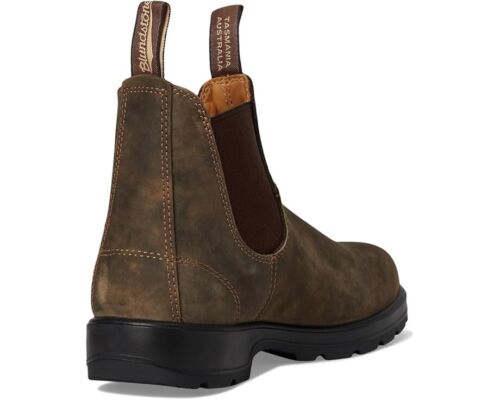 Blundstone 585 Stiefel Herren 11,5 rustikal braun Leder Knöchel zum Überziehen Chelsea JOBB326 - Bild 4 von 10