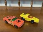 Matchbox 1970 Wildcat Dragster & 1972 Woosh n Push Vintage Diecast Vehicles