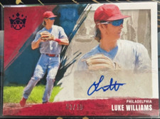 2022 Diamond Kings DK Signatures Holo Purple /10 Luke Williams Rookie Auto RC