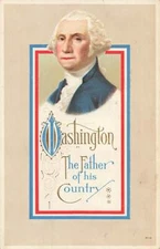 c1915 George Washington Portrait Patriotic  P327