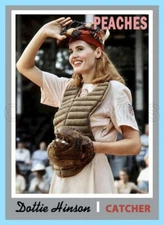 Dottie Hinson Custom Made Art Card Rockford Peaches 70-T-DH-1