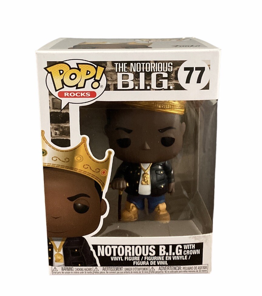 新品未開封【限定】FUNKO POP ビギー Noutrious B.I.G. Funko Pop Notorious BIG with Crown Vinyl Figure #77 Pop