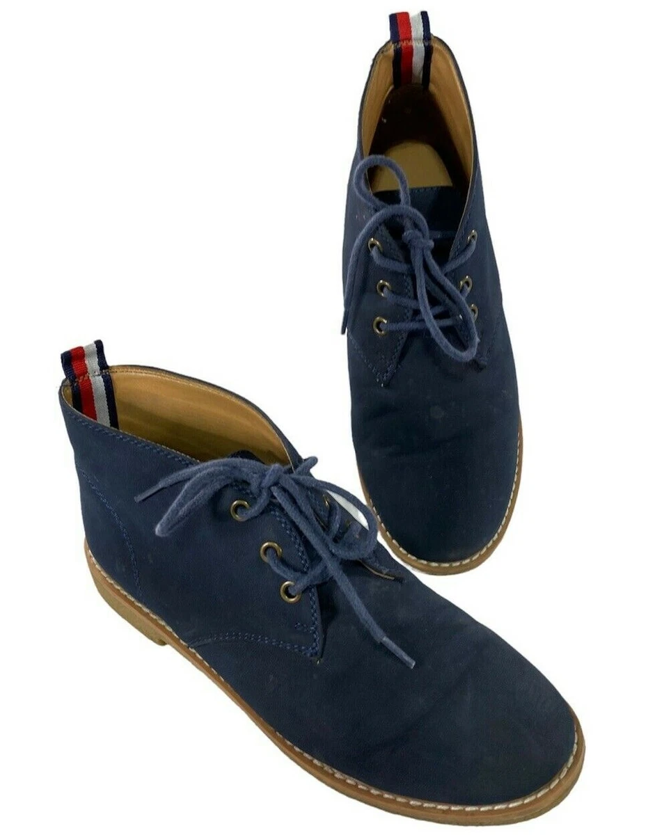 Tommy Hilfiger TWBENAY SS Blue Suede Ankle Chukka Boots Women s Size 5.5 M