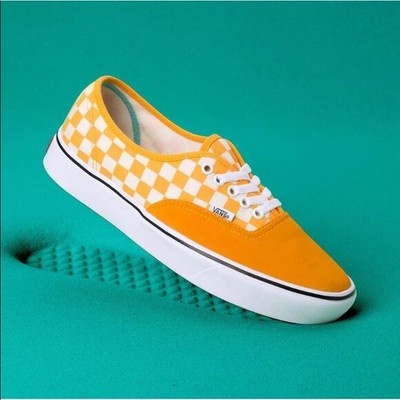 vans authentic checkerboard yellow