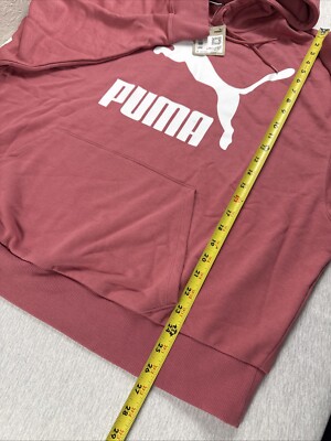 Puma Plus 3X Classics Logo Hoodie Women pink Mauve French Terry