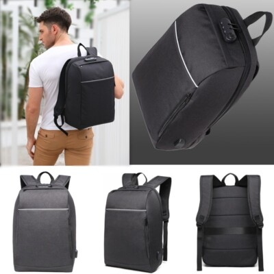 ALLACKI Men Backpack Reflect Light Back To School Bags Travel Knapsack