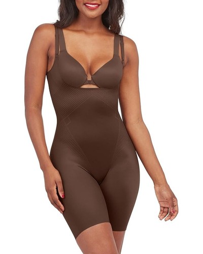 Spanx Thinstincts 2.0 Shapewear Women 3X Brown Stretch One-Piece Bodysuit JDM479 - 第 6/10 張圖片