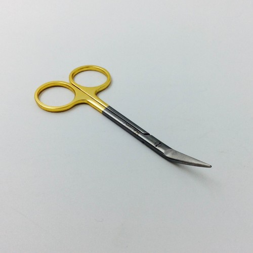 stainless steel nasal scissor angle golden color handle nasal instruments - Picture 4 of 5