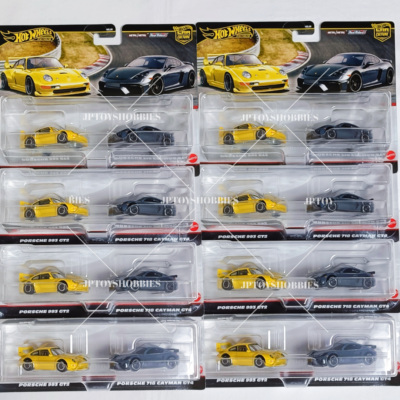 Hot Wheels 2 Pack Porsche 993 GT2 Porsche 718 Cayman GT4 Set 1 8