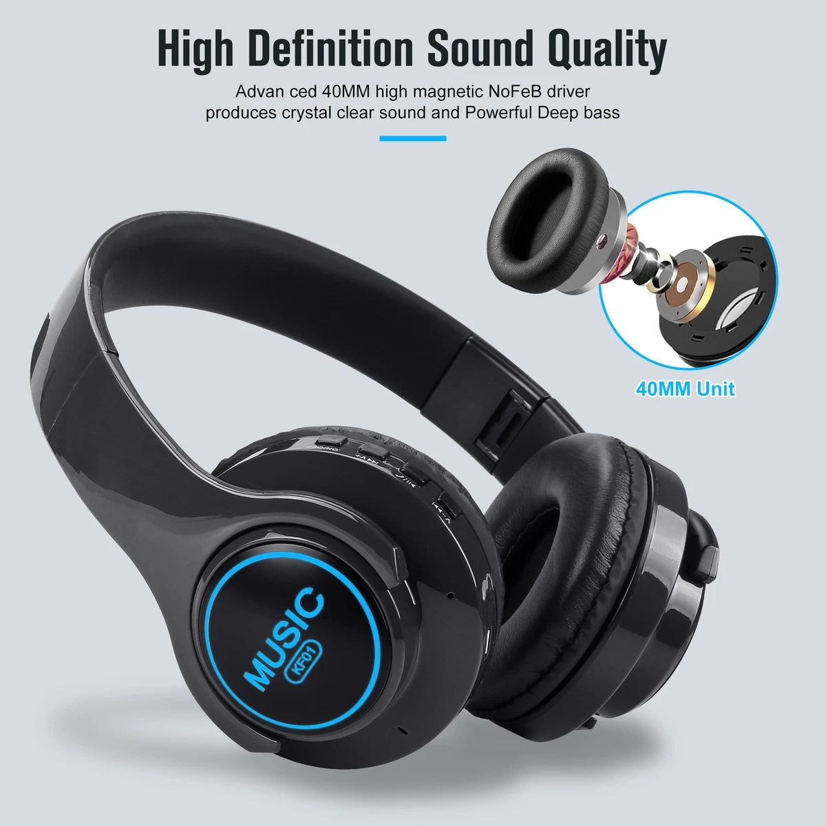 Bluetooth headset music and calls sale
