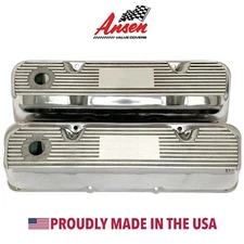 Ford 351 Cleveland Polished Valve Covers - Die-Cast Aluminum - Custom- Ansen USA