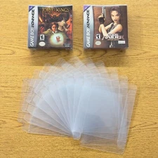 10 Box Protectors for Nintendo Game Boy Virtual / Advance / Color - Clear Cases