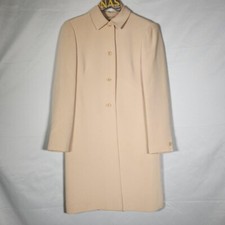 Vintage Beige Episode Silk Over Coat Size 6