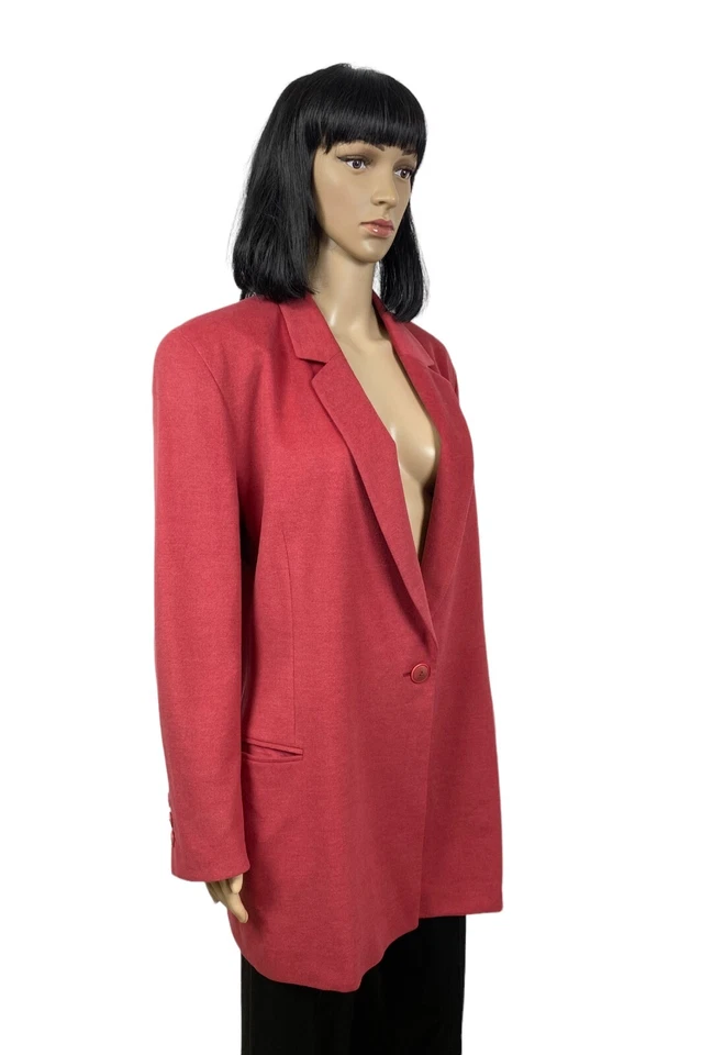 bogner soft long blazer angora womens size US 10 - Image 2 of 4