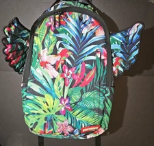 HTF Rare Sprayground Tropical Floral Commuter Backpack with Wings | Laptop READ