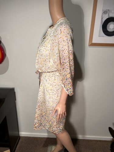 Leonard St Chiffon tie Waist dress. Size 10 Approximately Gorgeous! - Picture 4 of 7